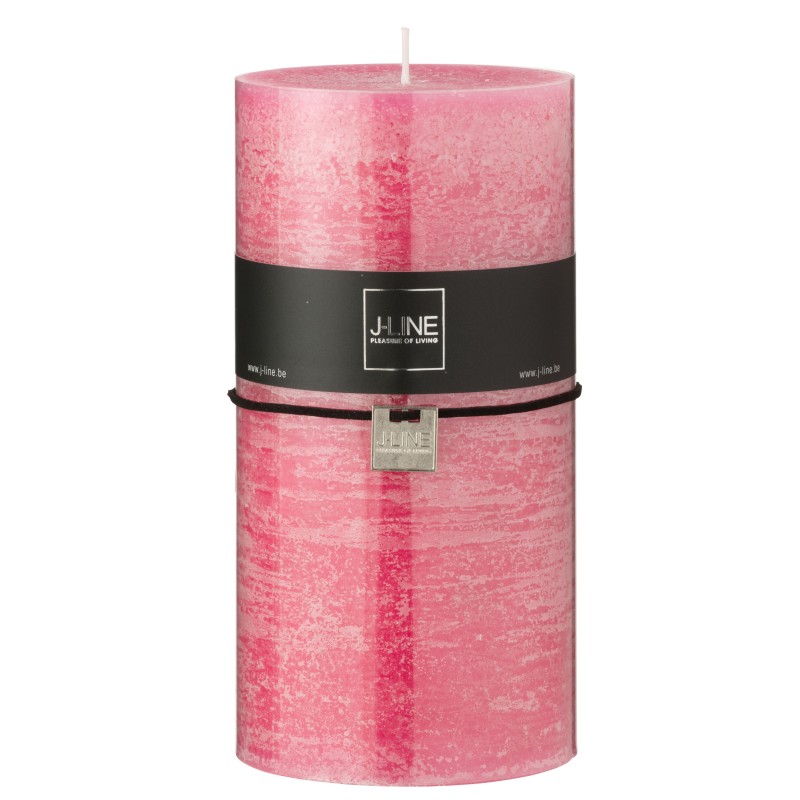 Bougie cylindrique 150H rose 10x10x20 cm Bougie cylindrique 150H rose 10x10x20 cm
