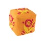 Pouf carré en coton orange 40x40x40 cm Pouf carré en coton orange 40x40x40 cm