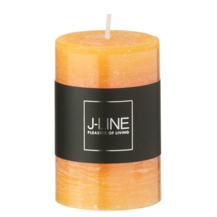 Candela cilindrica 18 ore, arancione, 5x5x7,5 cm