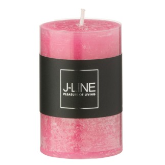 Bougie cylindrique 18H rose 5x5x7.5 cm