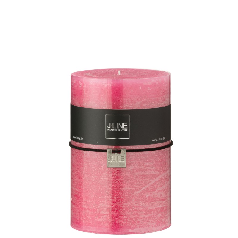 Bougie cylindrique 95H rose 10x10x15 cm Bougie cylindrique 95H rose 10x10x15 cm