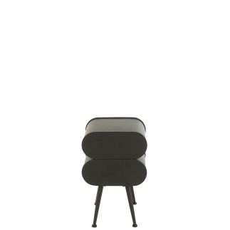 Mobile basso in legno nero 40x35x61 cm