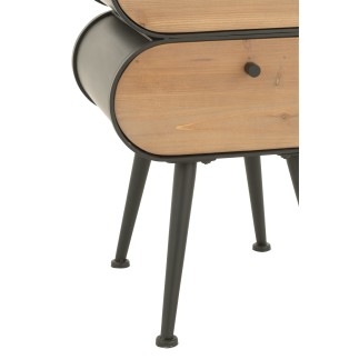 Mobile basso in legno nero 40x35x61 cm
