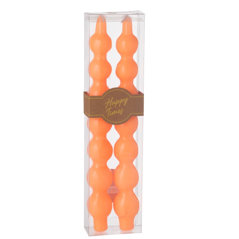Boite de 2 bougies 5H calebasse orange 7.5x4x30 cm Boite de 2 bougies 5H calebasse orange 7.5x4x30 cm