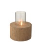 Braséro tunk rond en ciment beige 41x42x51 cm Braséro tunk rond en ciment beige 41x42x51 cm