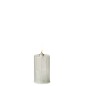 Vela LED de cristal transparente, 6 x 6 x 10 cm Vela LED de cristal transparente, 6 x 6 x 10 cm