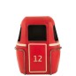 Mueble bar tipo teleférico de metal rojo, 135 x 47 x 154 cm Mueble bar tipo teleférico de metal rojo, 135 x 47 x 154 cm
