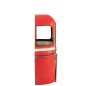 Mobile bar in metallo rosso a forma di funivia, 135x47x154 cm Mobile bar in metallo rosso a forma di funivia, 135x47x154 cm