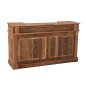 Bar em madeira reciclada natural bege 180x55x106 cm Bar em madeira reciclada natural bege 180x55x106 cm