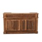 Bar em madeira reciclada natural bege 180x55x106 cm Bar em madeira reciclada natural bege 180x55x106 cm