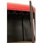 Mobile bar in metallo rosso a forma di funivia, 135x47x154 cm Mobile bar in metallo rosso a forma di funivia, 135x47x154 cm