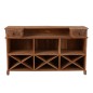 Bar em madeira reciclada natural bege 180x55x106 cm Bar em madeira reciclada natural bege 180x55x106 cm