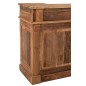 Bar em madeira reciclada natural bege 180x55x106 cm Bar em madeira reciclada natural bege 180x55x106 cm
