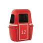 Mobile bar in metallo rosso a forma di funivia, 135x47x154 cm Mobile bar in metallo rosso a forma di funivia, 135x47x154 cm