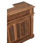 Bar em madeira reciclada natural bege 180x55x106 cm Bar em madeira reciclada natural bege 180x55x106 cm