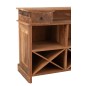 Bar em madeira reciclada natural bege 180x55x106 cm Bar em madeira reciclada natural bege 180x55x106 cm