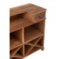 Bar em madeira reciclada natural bege 180x55x106 cm Bar em madeira reciclada natural bege 180x55x106 cm