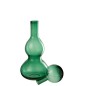 Bottiglia decorativa con tappo in vetro verde 16x16x42 cm Bottiglia decorativa con tappo in vetro verde 16x16x42 cm