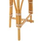 Sgabello da bar in rattan bianco e beige 38x38x65 cm Sgabello da bar in rattan bianco e beige 38x38x65 cm