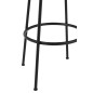 Banco de bar com pés em metal preto e assento em madeira bege 35x35x76 cm Banco de bar com pés em metal preto e assento em madeira bege 35x35x76 cm