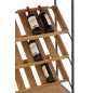 Portabottiglie in legno beige 70x33x125 cm