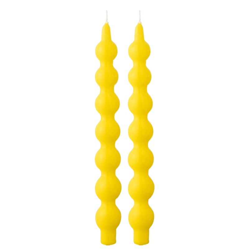 Boite de 2 bougies 5H calebasse jaune 7.5x4x30 cm Boite de 2 bougies 5H calebasse jaune 7.5x4x30 cm