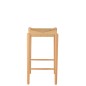 Sgabello da bar in legno di faggio beige 38x38x66,4 cm Sgabello da bar in legno di faggio beige 38x38x66,4 cm