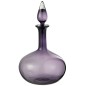 Bouteille déco avec bouchon en verre mauve 26.5x26.5x33 cm Bouteille déco avec bouchon en verre mauve 26.5x26.5x33 cm