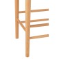 Banco de bar em madeira de faia bege 38x38x66,4 cm Banco de bar em madeira de faia bege 38x38x66,4 cm