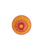 Tigela de cerâmica laranja 28x28x14 cm Tigela de cerâmica laranja 28x28x14 cm