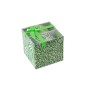 Conjunto de 2 tigelas de cerâmica brancas e verdes, 14 x 14 x 7 cm Conjunto de 2 tigelas de cerâmica brancas e verdes, 14 x 14 x 7 cm