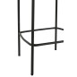 Cadeira de bar em tecido cinzento com base em metal preto, 53 x 48 x 97 cm Cadeira de bar em tecido cinzento com base em metal preto, 53 x 48 x 97 cm