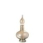 Bottiglia decorativa con tappo in vetro beige 17,5 x 17,5 x 38 cm Bottiglia decorativa con tappo in vetro beige 17,5 x 17,5 x 38 cm