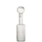 Botella decorativa con tapón de cristal transparente, 12,5 x 12,5 x 49,5 cm Botella decorativa con tapón de cristal transparente, 12,5 x 12,5 x 49,5 cm