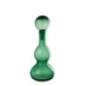 Garrafa decorativa com rolha de vidro verde 16x16x42 cm Garrafa decorativa com rolha de vidro verde 16x16x42 cm