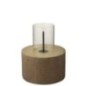 Braséro tunk rond en ciment marron 41x42x51 cm Braséro tunk rond en ciment marron 41x42x51 cm