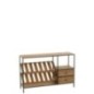Botellero de madera beige, 120 x 33 x 77 cm Botellero de madera beige, 120 x 33 x 77 cm