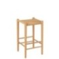 Sgabello da bar in legno di faggio beige 38x38x66,4 cm Sgabello da bar in legno di faggio beige 38x38x66,4 cm