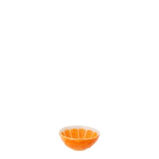 Taça «Dolomite» em cerâmica laranja, 15 x 15 x 6 cm