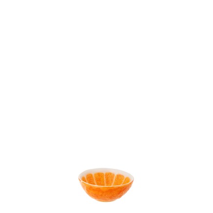 Cuenco «Dolomite» de cerámica naranja, 15 x 15 x 6 cm