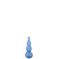 Vaso sferico in vetro blu 17x17x48 cm Vaso sferico in vetro blu 17x17x48 cm
