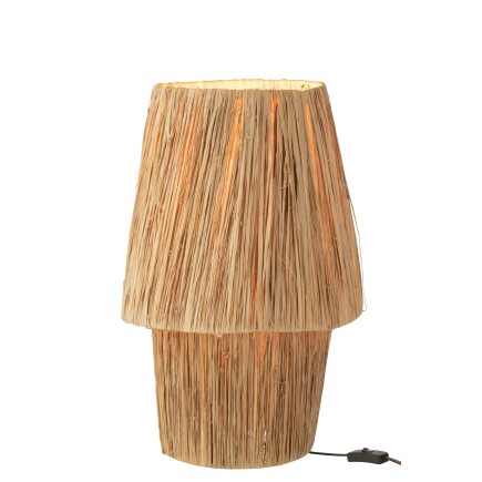 Lampada in legno beige 36x36x53 cm