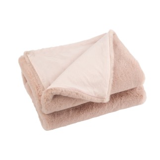Coperta in poliestere rosa chiaro 180x130 cm