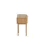 Comodino rotondo in legno beige 53x40x67 cm Comodino rotondo in legno beige 53x40x67 cm
