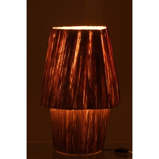 Lampada in legno beige 36x36x53 cm