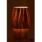 Lampada in legno beige 36x36x53 cm