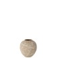 Vase en céramique beige 21x21x21 cm Vase en céramique beige 21x21x21 cm