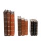 Livres en résine marron 19.5x12.5x27.5 cm Livres en résine marron 19.5x12.5x27.5 cm