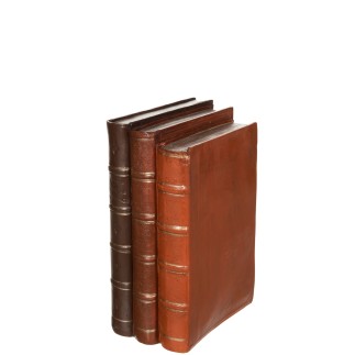 Livres en résine marron 19.5x12.5x27.5 cm