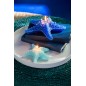 Vela em forma de estrela do mar, 2 horas, azul-celeste, 13 x 13 x 4,5 cm Vela em forma de estrela do mar, 2 horas, azul-celeste, 13 x 13 x 4,5 cm